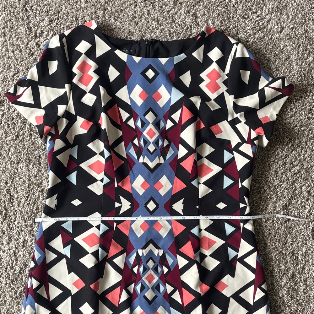 Talbots Multicolor Geometric Dress - Picture 6 of 6